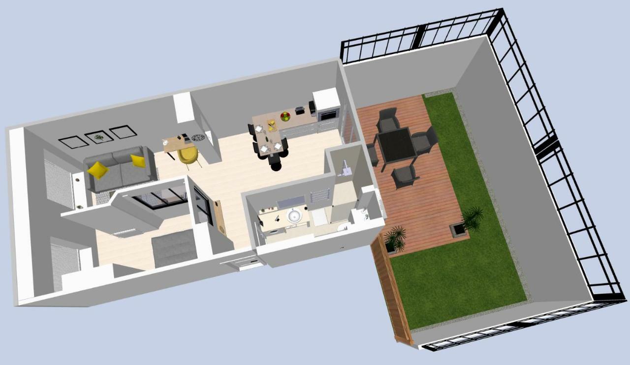 Ferienwohnung Le P'Tit Atelier, Terrasse Privative Lorient Exterior foto